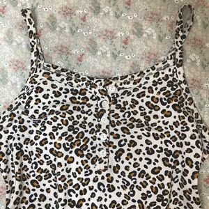 Leopard print tank.